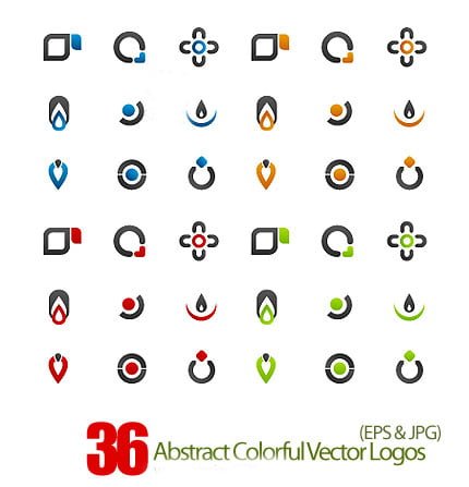 Abstract Colorful Vector Logos