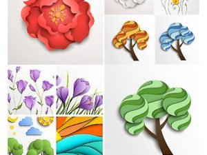 Abstract Paper Flowers