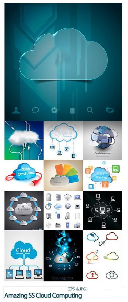 Amazing ShuterStock Cloud Computing