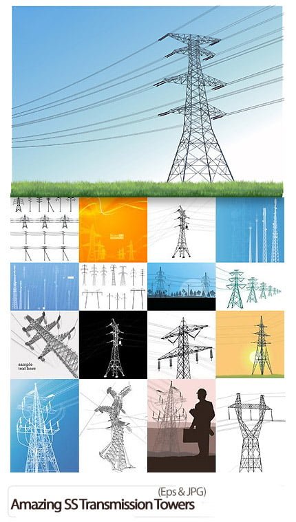 Amazing ShutterStock Transmission Towers