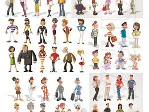 Animated.People.Vector.Stock