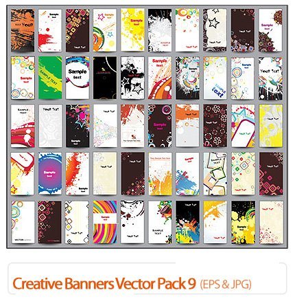 Creative Banners Vector Pack 9