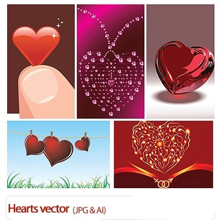 Hearts vector