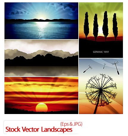 Stock Vector Landscapes