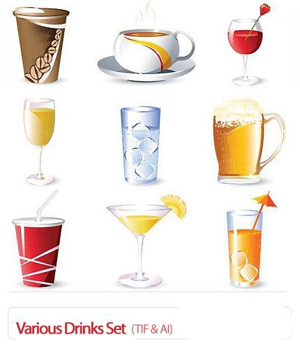 Various Drinks Set