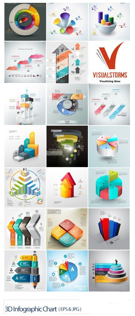 3D Infographic Chart 07