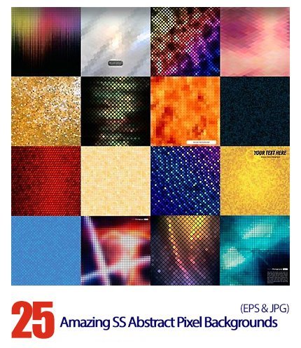 Shutterstock Abstract Pixel Backgrounds