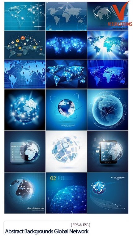 Abstract Backgrounds With Theme Of Global Network