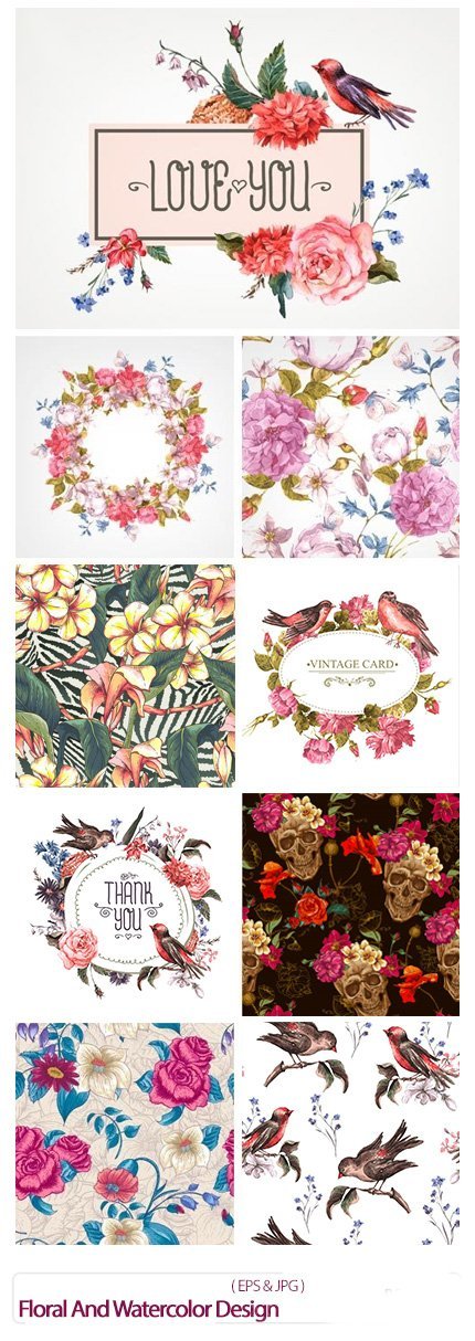 Amazing ShutterStock Floral And Watercolor Design