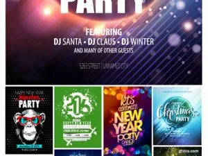 Amazing ShutterStock New Year Flyer Templates