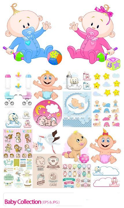 Baby Collection 25 Vector