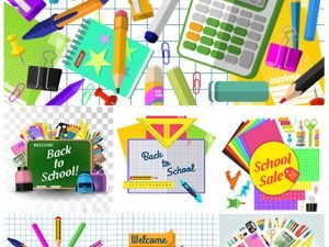 Back To School Vector Greeting Card