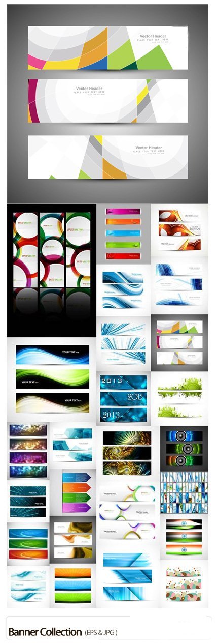 Banner Collection 25 EPS Vector Stock