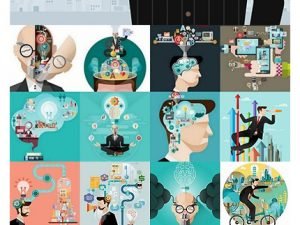 Collection Of Elements Of Infographics People Vector Image