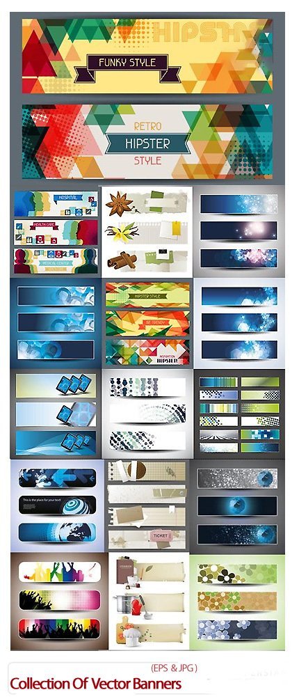 Collection Of Vector Banners