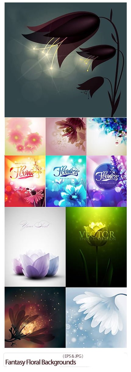 Fantasy Beautiful Floral Backgrounds