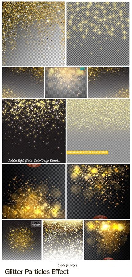 glitter particles effect