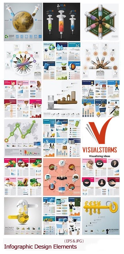 Infographic Design Elements In Vector