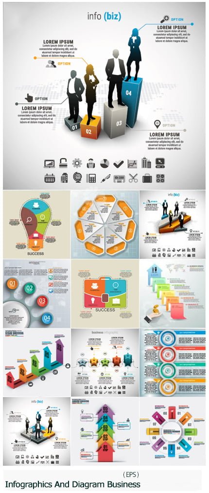 Infographics And Diagram Business Design Vector