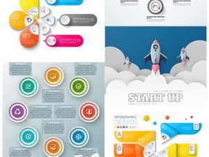 Modern Business Infographics Elements Collection 02