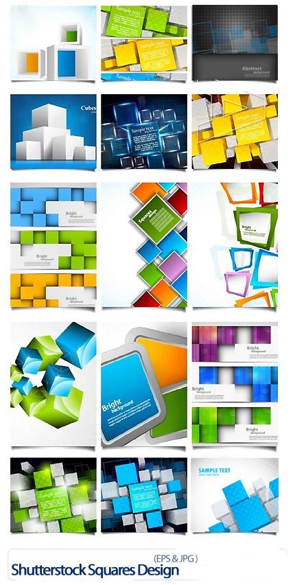 Shutterstock Squares Design