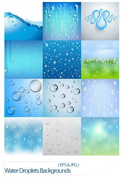 Water Droplets Backgrounds