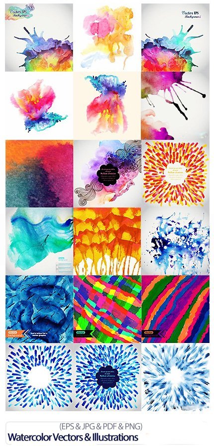 Watercolor Stock Images Vectors And Illustrations Pack