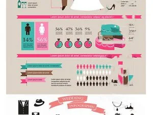 Wedding Infografic Elements In Vector