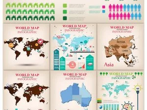 World Map Infographic