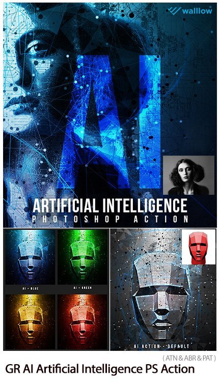 AI Artificial Intelligence Photoshop Action
