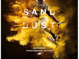 Animated Sand Dust Powder Explosion Photoshop Action