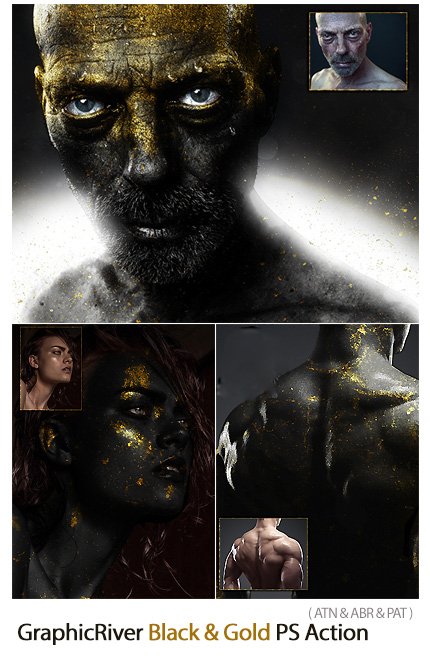 Black And Gold Photoshop Action