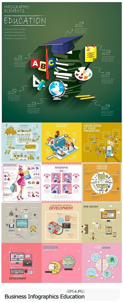Business Infographics Education Web Design Element Icon