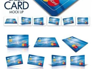 CM Plastic Credit Card Mockup psd
