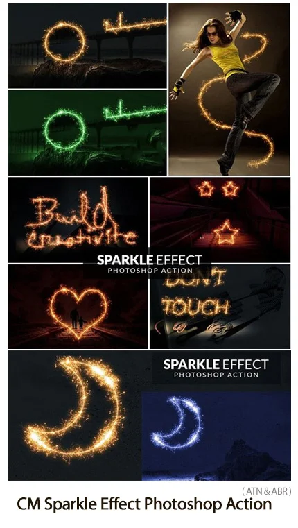 CM Sparkle Effect Photoshop Action