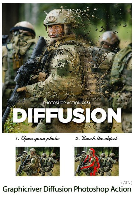 Diffusion Photoshop Action CS3