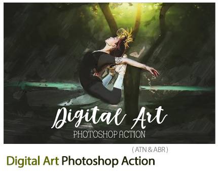 Digital Art Photoshop Action