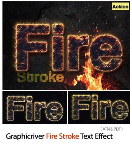 Fire Stroke Text Effect