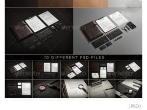 GraphicRiver Stationery Branding Mockups psd