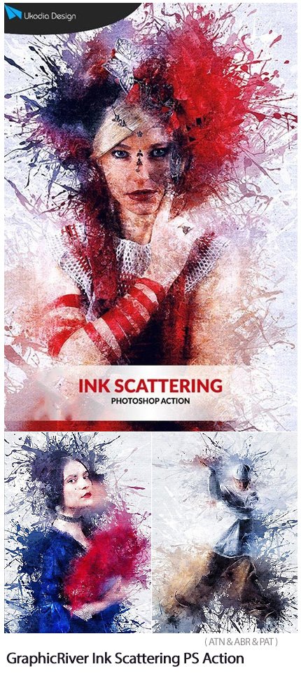 Ink Scattering Photoshop Action