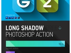 Long Shadow PS Actions 3D Shadow Effect