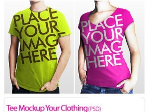 Tee Mockup Your Clothing psd