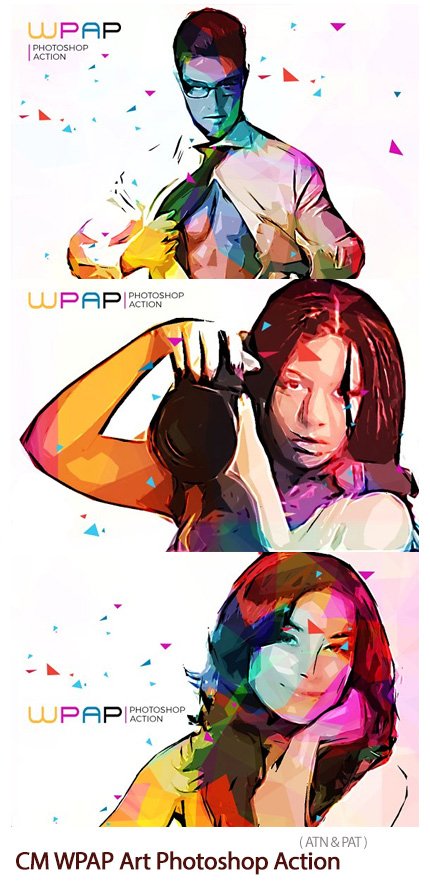 wpap art photoshop action free download