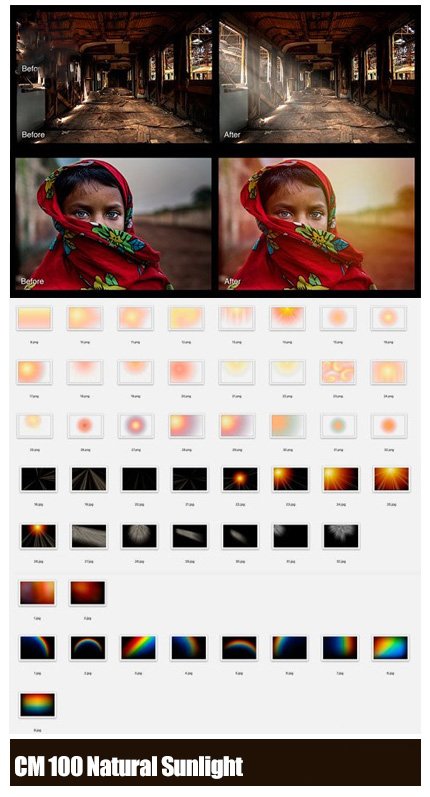 CM 100 Natural Sunlight Photo Overlays