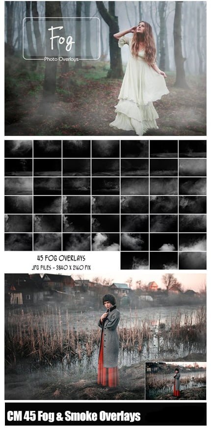 CM 45 Fog And Smoke Photoshop Overlays