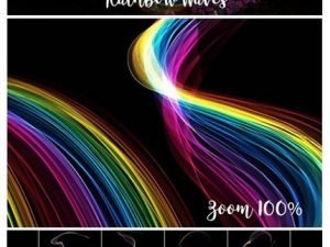 CM 5K Rainbow Waves Overlays