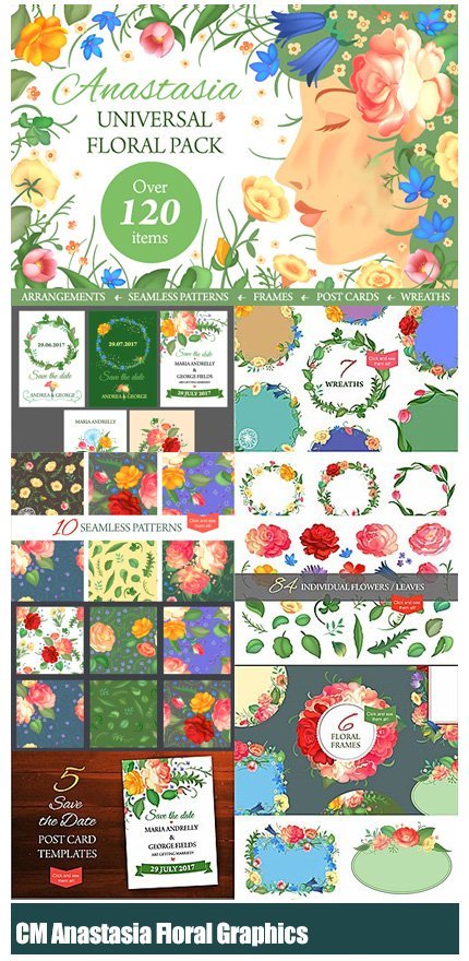 CM Anastasia Floral Graphics Pack