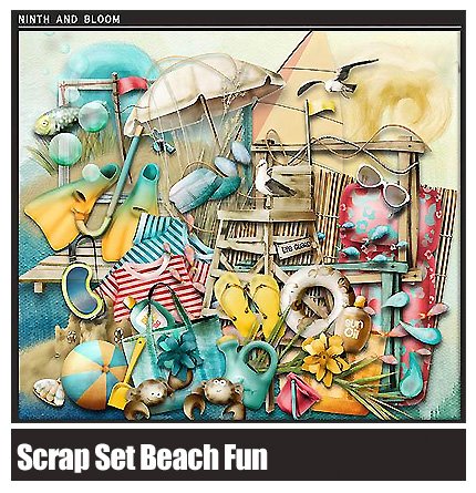 Scrap Set Beach Fun PNG and Files