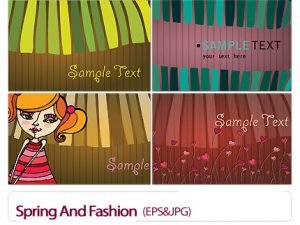 Spring And Fashion Business Cards