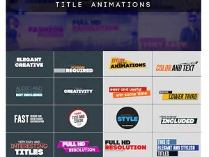 60 Stylish Title Animations